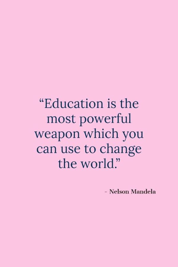 Educational quotes by nelson mandela