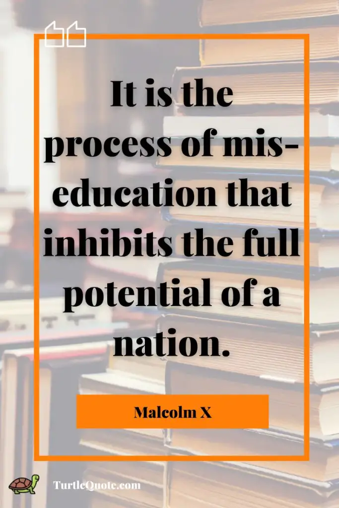 Malcolm X quotes on Education