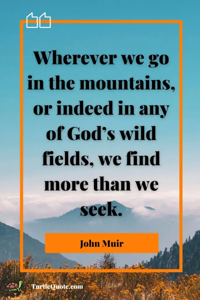 John Muir Quotes on Mountains
