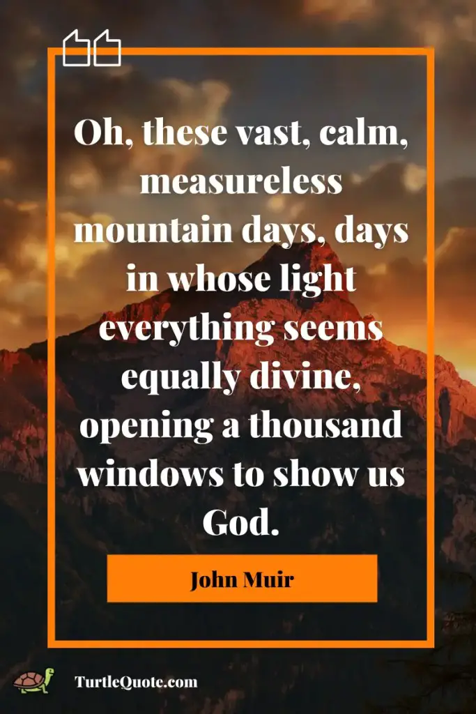 John Muir Quotes About God