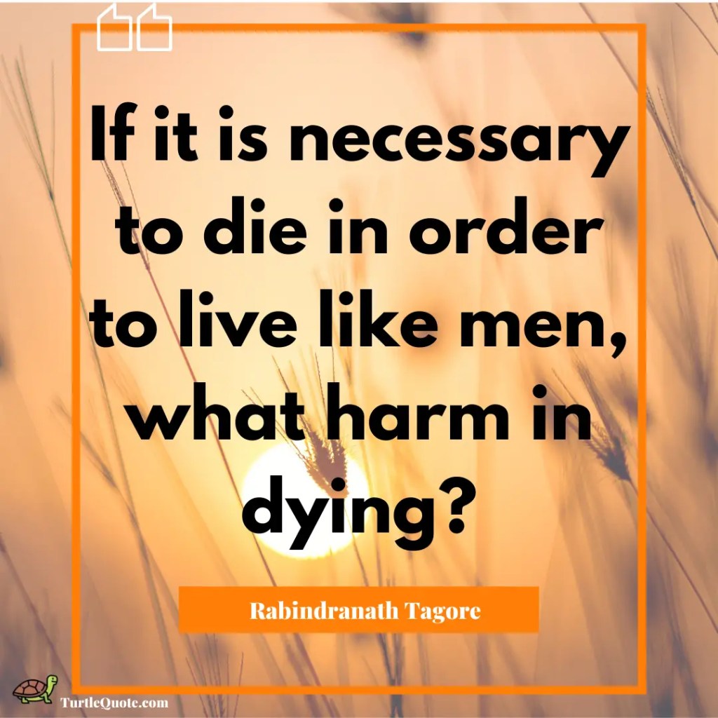 Rabindranath Tagore Quotes on Death