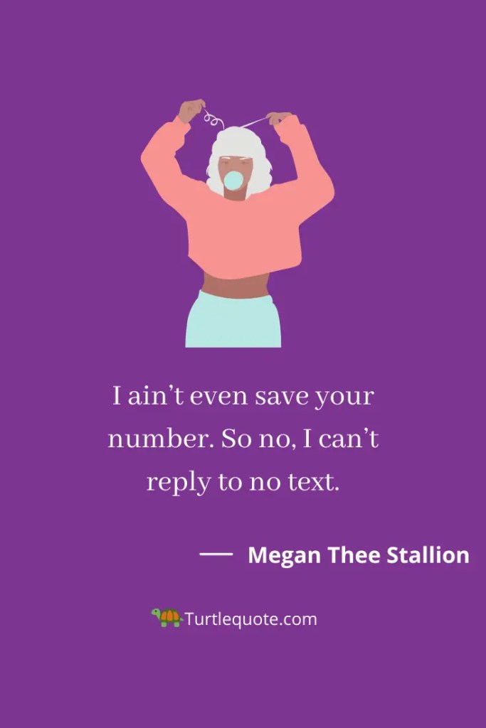 Megan Thee Stallion Lyrics Quotes