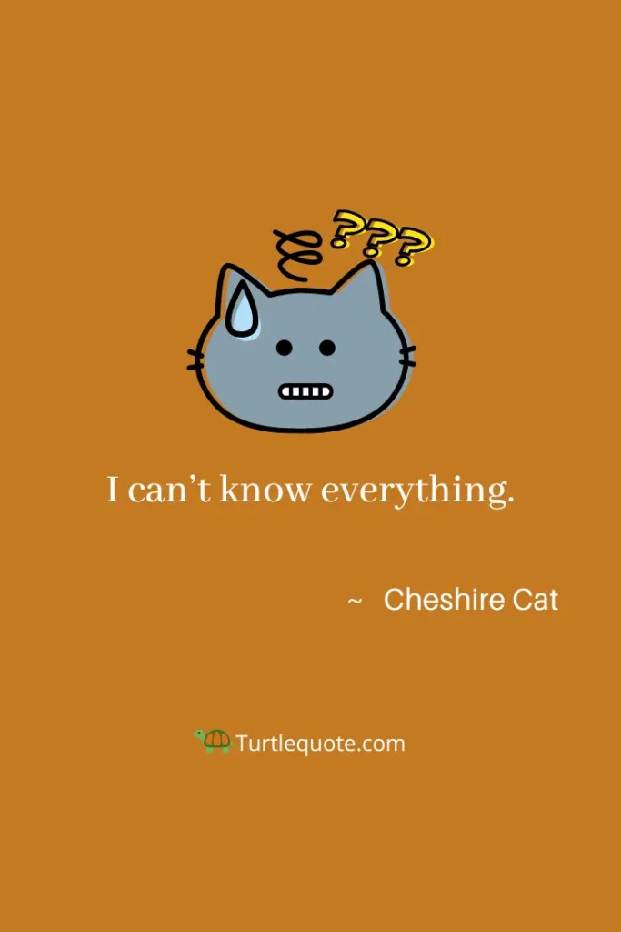 Cheshire Cat Alice in Wonderland Quotes