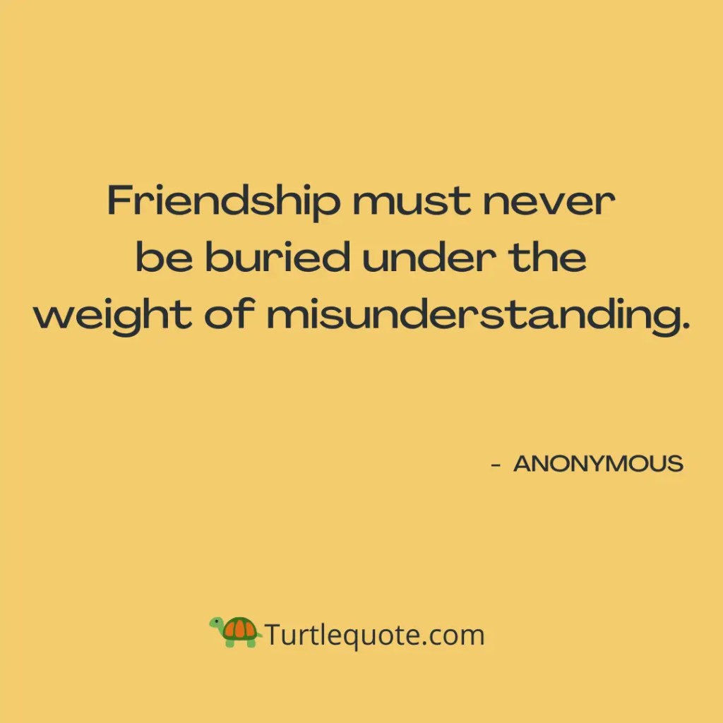 Friendship Misunderstanding Quotes