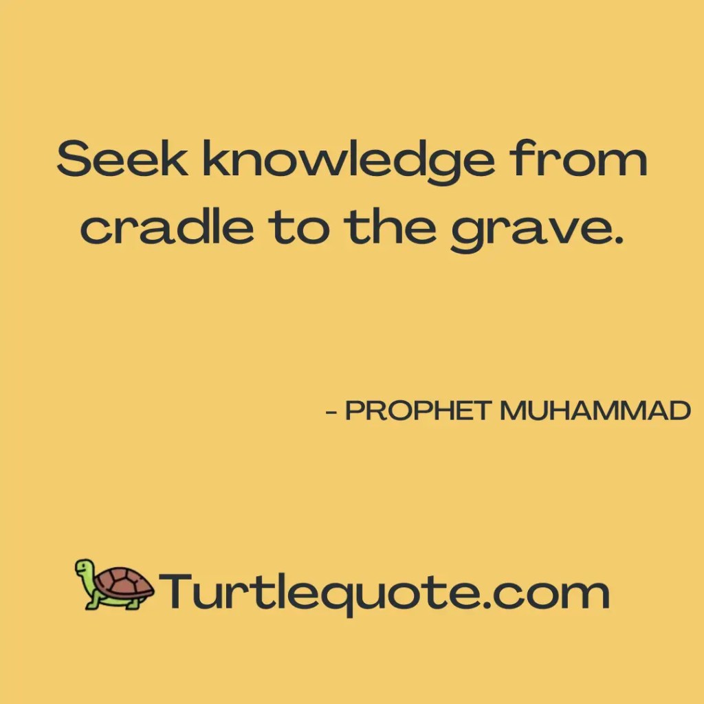 Prophet Muhammad Quotes about Knowledge