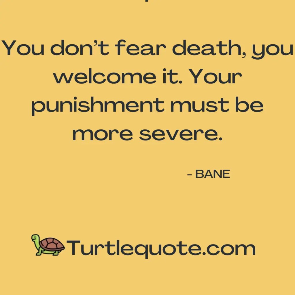 Famous Bane Quotes