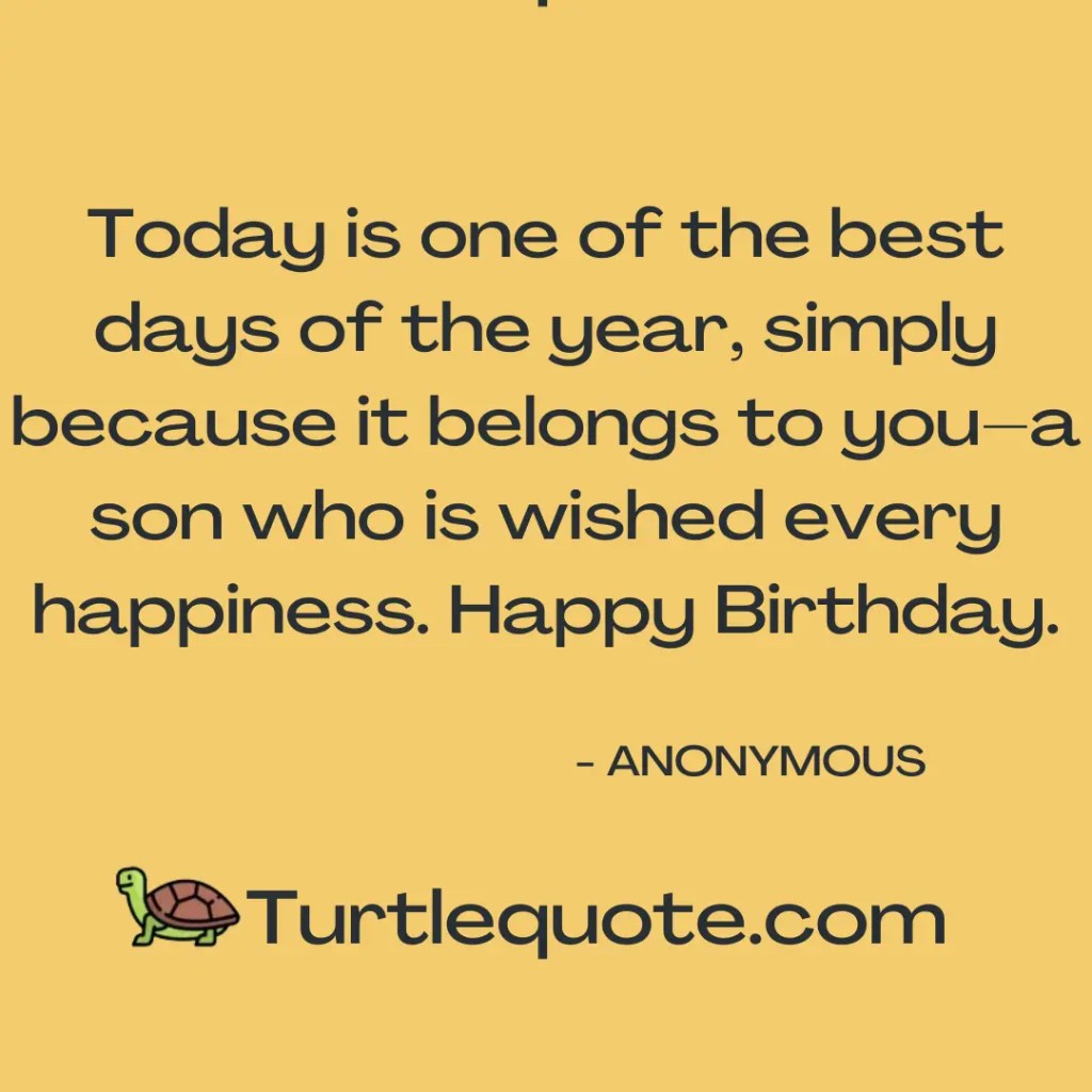Happy Birthday Quotes to Son From Father