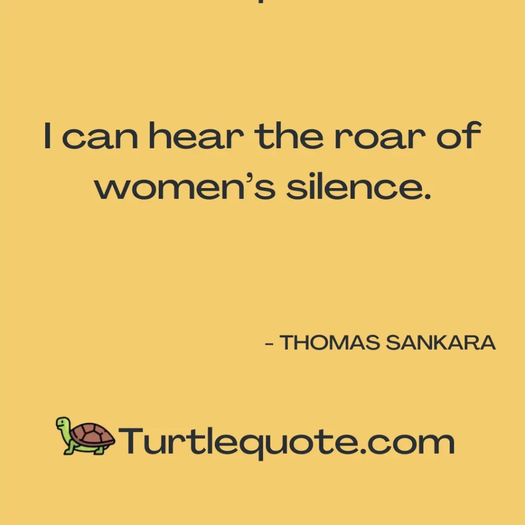 Feminism Thomas Sankara Quotes