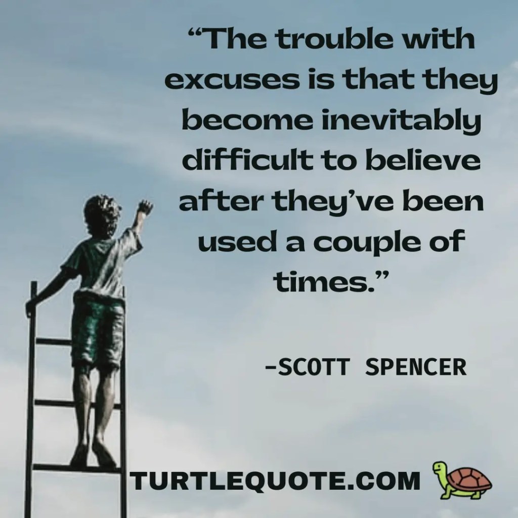 The trouble with excuses is that they become inevitably difficult to believe after they’ve been used a couple of times.