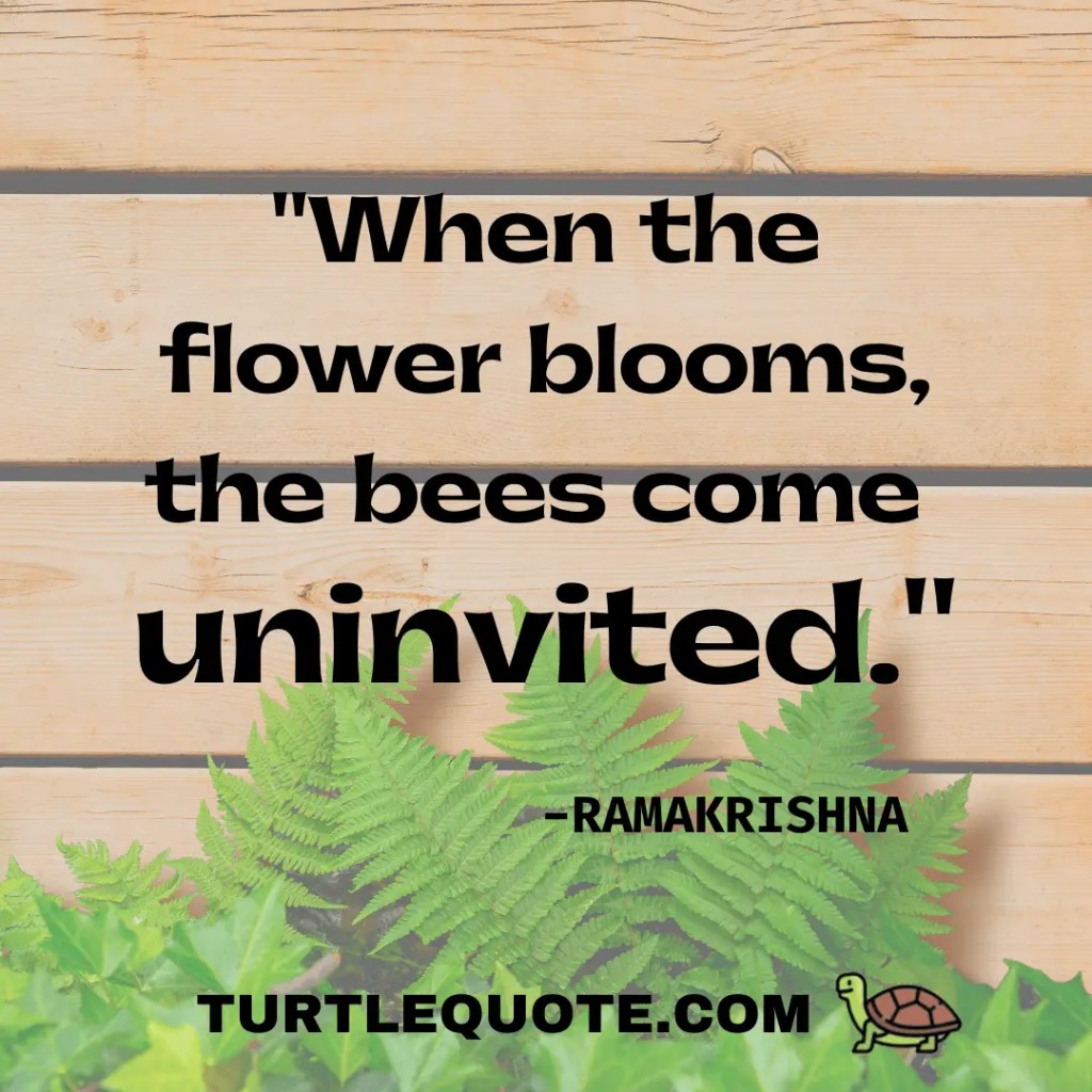 When the flower blooms, the bees come uninvited.