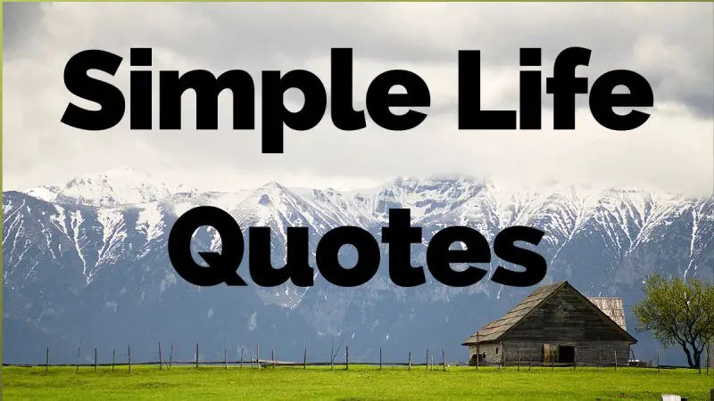 50 Embrace Simplicity: Inspiring Quotes on the Simple Life